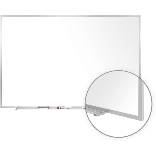 Ghent 24" x 36" Aluminum Frame Magnetic Whiteboard with 1 Marker GHEM1231