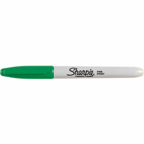 Newell Brands Permanent Markers, Sharpie, Fine Point, Green