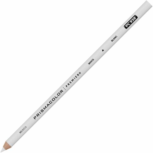 Newell Brands Color Pencils, Woodcase, Prisma, 1 DZ, White