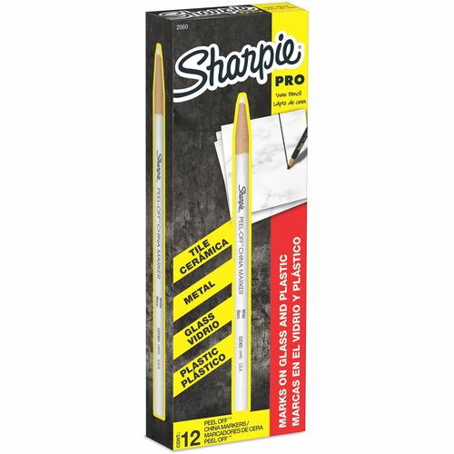 Newell Brands Peel Off China Marker, 3/16" Diameter, White