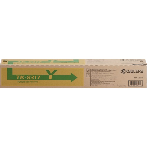 Kyocera Toner Cartridge, f/2550CI, 6000 Page Yield, Yellow
