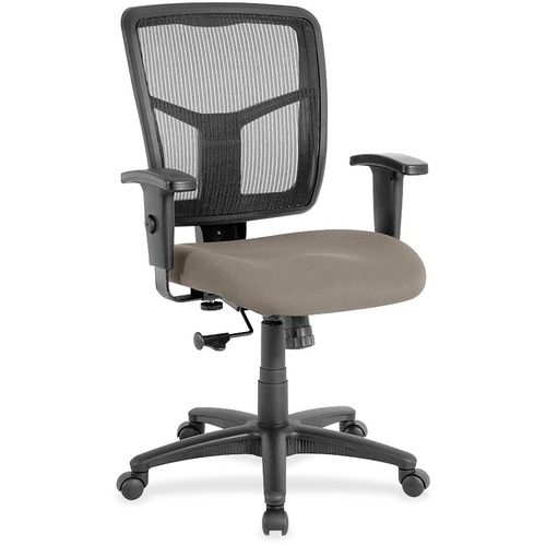 Lorell Mid-Back Chair,Fabric Seat,25-1/4"x23-1/2"x40-1/2",Fossil