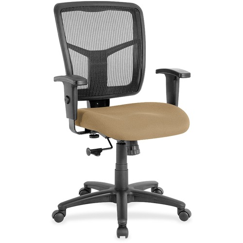 Lorell Mid-Back Chair,Fabric Seat,25-1/4"x23-1/2"x40-1/2",Beige