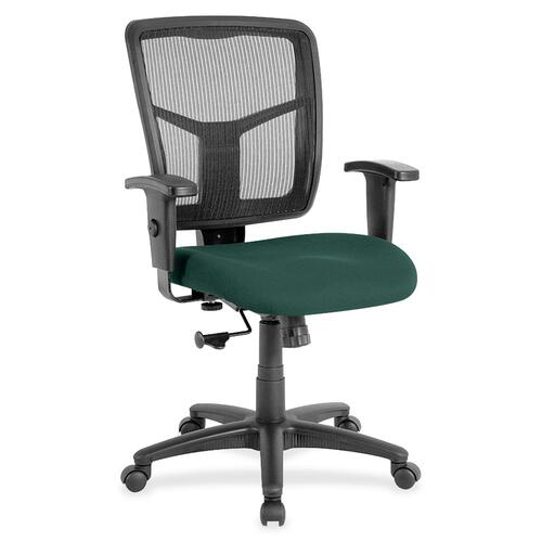 Lorell Mid-Back Chair,Fabric Seat,25-1/4"x23-1/2"x40-1/2",Chive