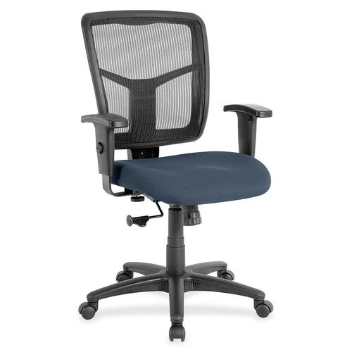 Lorell Mid-Back Chair,FabricSeat,25-1/4"x23-1/2"x40-1/2",Chesapeake