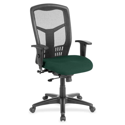 Lorell Hi-Back Chair,Fabric Seat,28-1/2"x28-1/2"x45",Forest