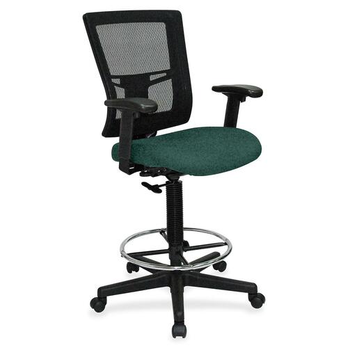 Lorell Drafting Stool,Fabric Seat,27"x25"x15",Forte Chive