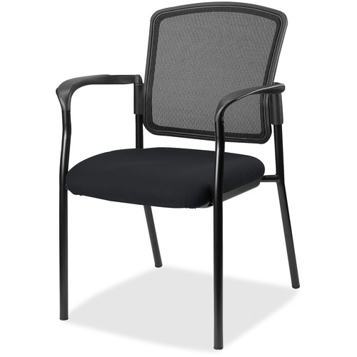 Lorell Guest Chair,FabricSeat,w/Arms,25-4/5"x20"x32",Insight Ebony