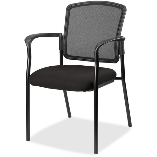Lorell Guest Chair,FabricSeat,w/Arms,25-4/5"x20"x32",Perfection BK