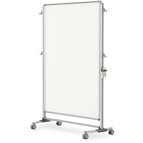 Ghent Board,DryErase,Easel,AluminumFrame,Porcelain,52"x76",WE