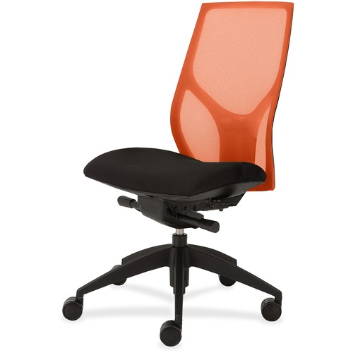 9to5 Seating Task Chair,Knee Tilt,Armless,25"x26"x39-1/2"-46-1/2",OE/Onyx