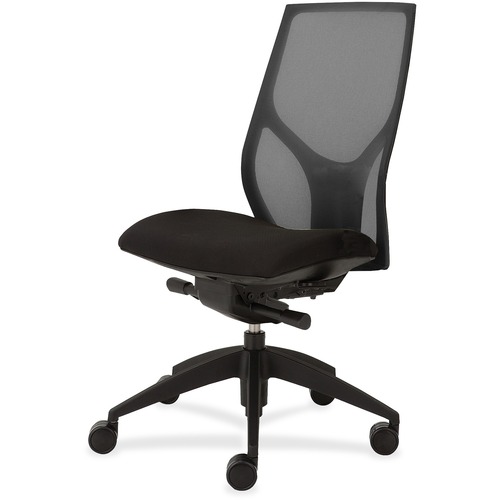 9to5 Seating Task Chair,Knee Tilt,Armless,25"x26"x39-1/2"-46-1/2",BK/Onyx
