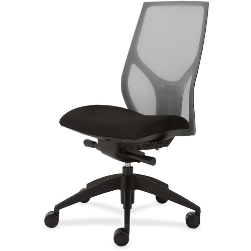 9to5 Seating Task Chair,Knee Tilt,Armless,25"x26"x39-1/2"-46-1/2",GY/Onyx