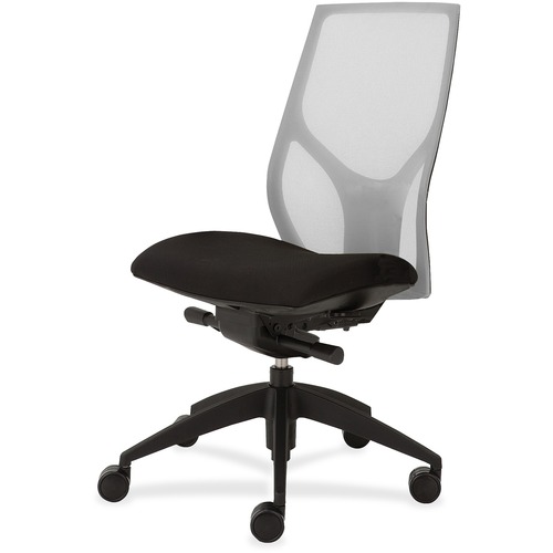 9to5 Seating Task Chair,Knee Tilt,Armless,25"x26"x39-1/2"-46-1/2",WE/Onyx
