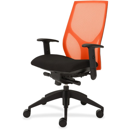 9to5 Seating Task Chair,Knee Tilt,Adj T-Arm,25"x26"x39-1/2"-46-1/2",OE/ON