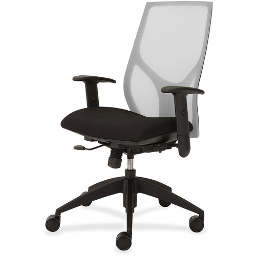 9to5 Seating Task Chair,Synchro,Hgt-adj T-Arms,25"x26"x39"-46",WE/Onyx