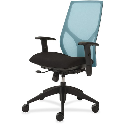 9to5 Seating Task Chair,Synchro,Hgt-adj T-Arms,25"x26"x39"-46",AA/Onyx