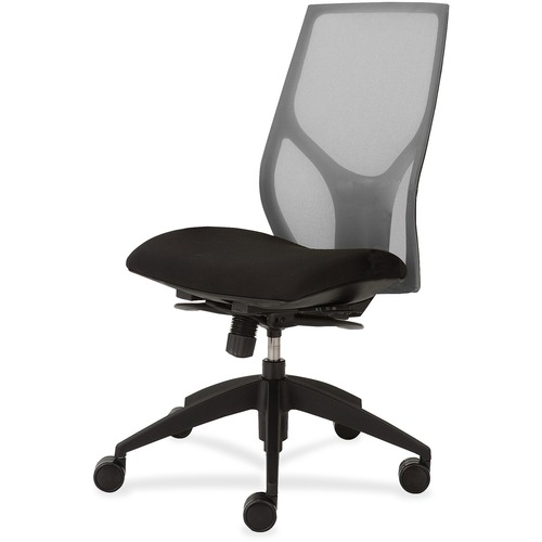9to5 Seating Task Chair,Full Synchro,Armless,25"x26"x39"-46",GY/Onyx