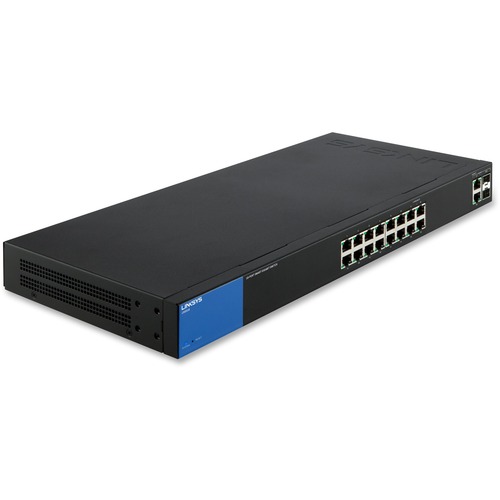 Linksys Business 16-Port Gigabit Smart Managed Switch with 2 Gigabit and 2 SFP Ports LNKLGS318