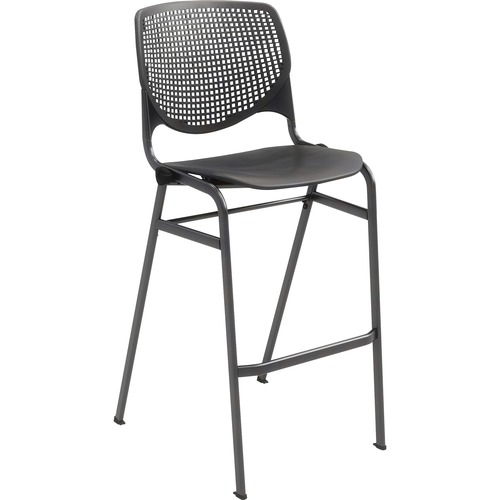 KFI Seating Stool,No Arms,BarHeight,21-1/2"x23"x46-1/2",SR Frame/BK