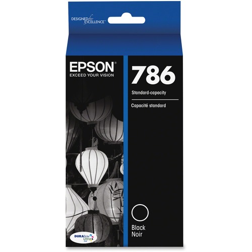Epson DURABrite Ultra 786 Original Standard Yield Inkjet Ink Cartridge - Black - 1 Each EPST786120S
