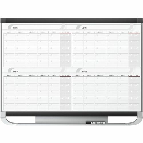 Board, Magnetic, 4 Month Calendar, Black view 2