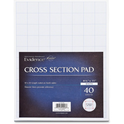 Ampad Cross - section Quadrille Pads - Letter TOP22026