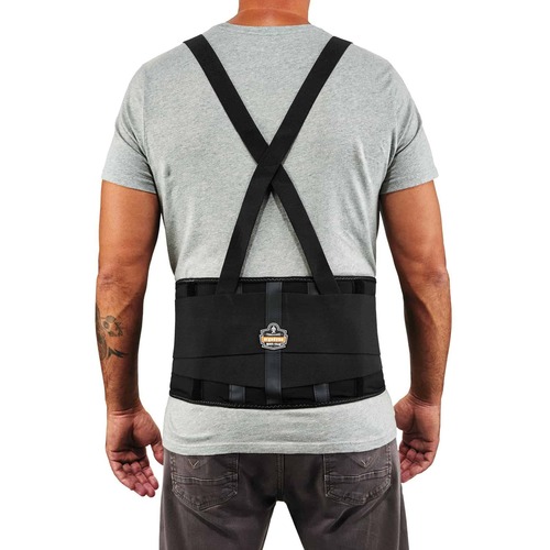Ergodyne Back Support,Spandex,Economy,f/30"-34"Waist,Medium,Black