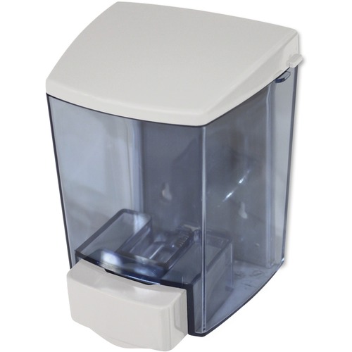 ClearVu Liquid Soap Dispenser, 30 oz., 4-1/2w x 4d x 6-1/4h, Black/White IMP9330