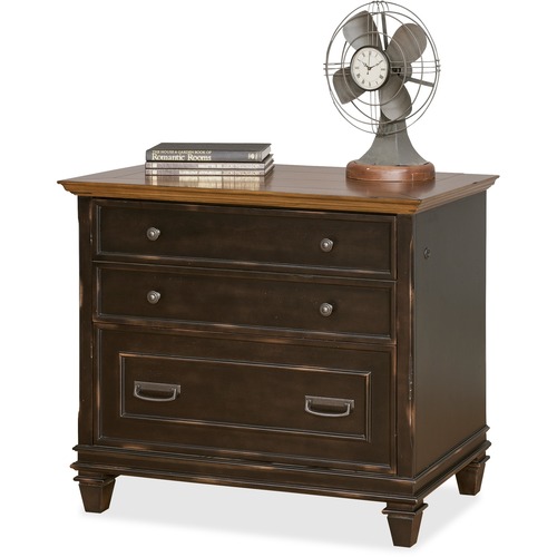 Martin Furniture Lateral File,2 Drawers,Letter/Legal,36"x21"x31",Vintage BK