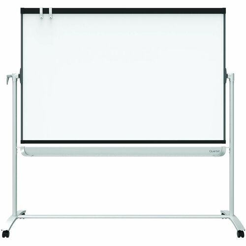Quartet Presentation Easel, Magnetic, 4'Wx3'H, Graphite
