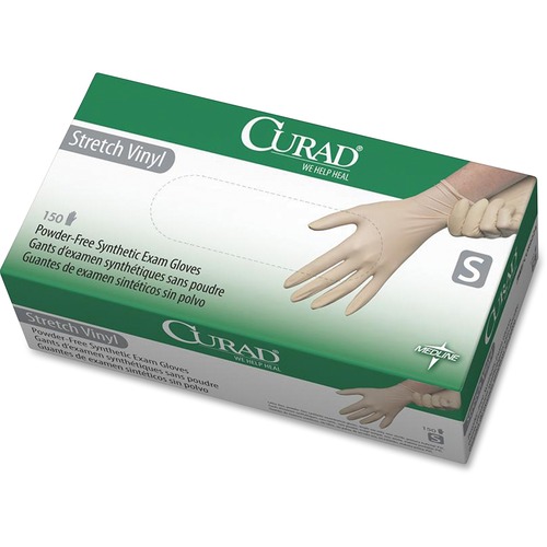 Comfy Package Synthetic Vinyl Gloves Disposable Latex Free Plastic Gloves,  Small 200-Pack