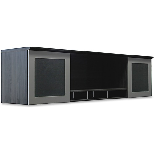 Mayline Hutch, 15"x63"x18-1/4", Gray Steel