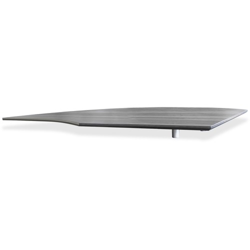 Mayline Right Hand Return Top, 23-17/25"x63"x1", Gray Steel