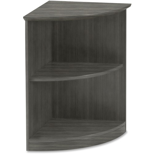 Mayline Round Bookcase, 20"x20"x29-1/5", Gray Steel