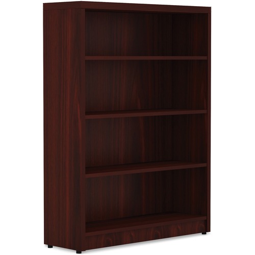 Lorell Bookshelf 12-1/2"x36"x50", Mahogany