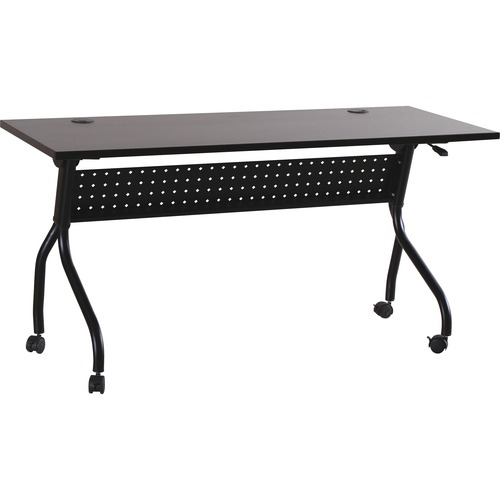 Lorell Training Table, 60"x23-1/2"x29-1/2", Espresso/Black