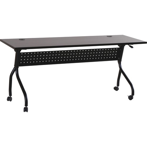Lorell Training Table, 72"x23-1/2"x29-1/2", Espresso/Black