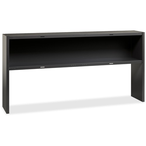 Lorell Stack-On Hutch, 72", Charcoal