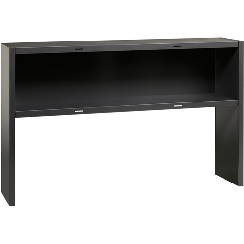 Lorell Stack-On Hutch, 60", Charcoal