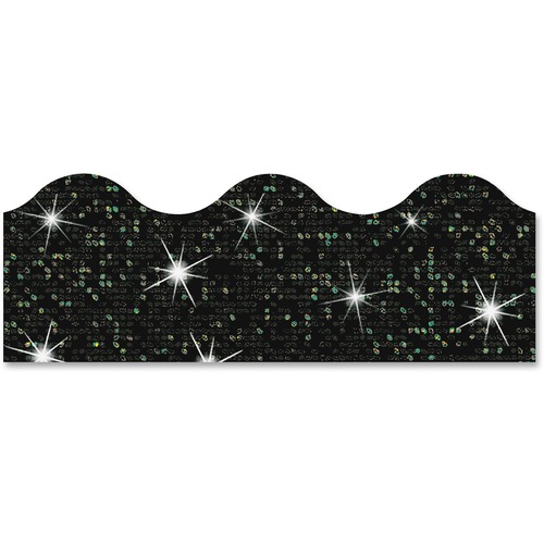 Trend Enterprises Border, Sparkle, 32-1/2'Wx2-1/4"H, BK