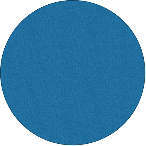 Flagship Carpets, Inc. Traditional Rug, Solids, 6' Round, Blue