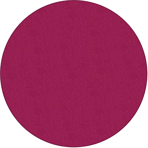 Flagship Carpets, Inc. Traditional Rug, Solids, 6' Round, Cranberry
