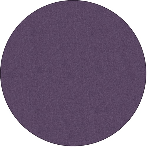 Flagship Carpets, Inc. Traditional Rug, Solids, 6' Round, Purple