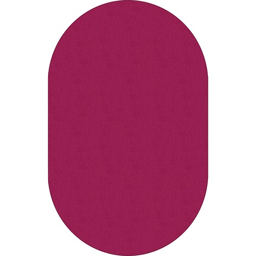 Flagship Carpets, Inc. Solids Traditional Rub, Oval, 7'6x12', Oval, Cranberry