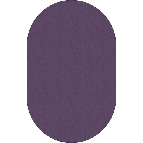 Flagship Carpets, Inc. Solids Traditional Rub, Oval, 7'6x12', Oval, Purple