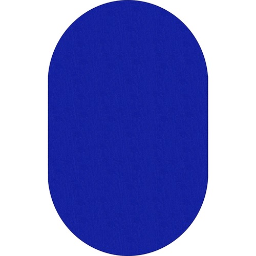 Flagship Carpets, Inc. Solids Traditional Rub, Oval, 7'6x12', Oval, Royal Blue