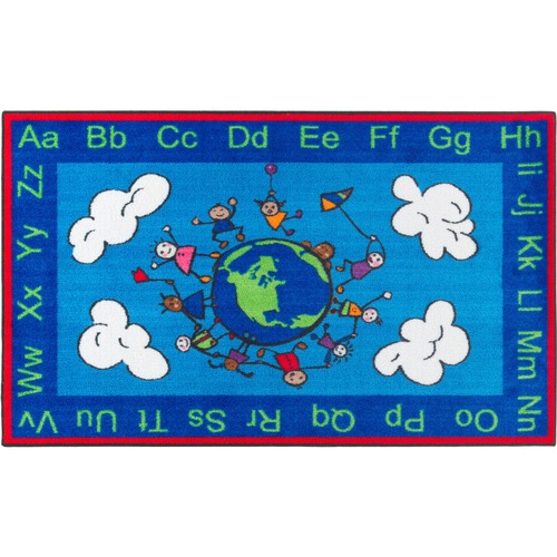 Flagship Carpets, Inc. Happy World Rug, 3'x5', Multi
