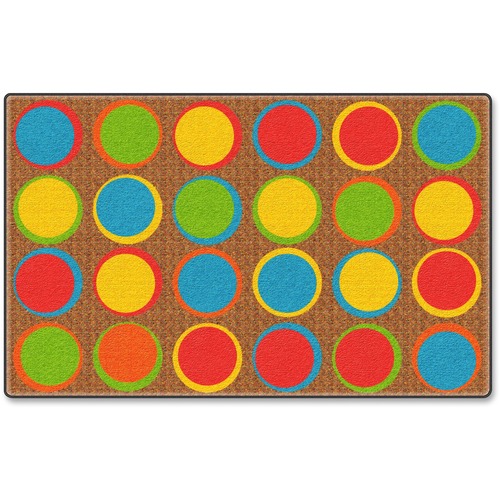 Flagship Carpets, Inc. Sitting Spots Seating Rug, 10'9x13'2, Multi