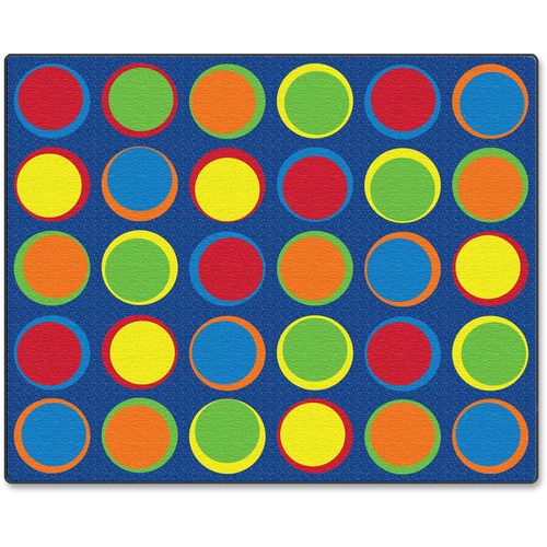 Flagship Carpets, Inc. Sitting Spots Seating Rug, Rectangle, 10'9x13'2, Multi
